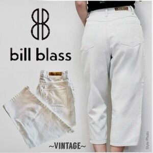 BILL BLASS Vintage High-Rise Easy Fit Denim Cropped Jeans (~28W)